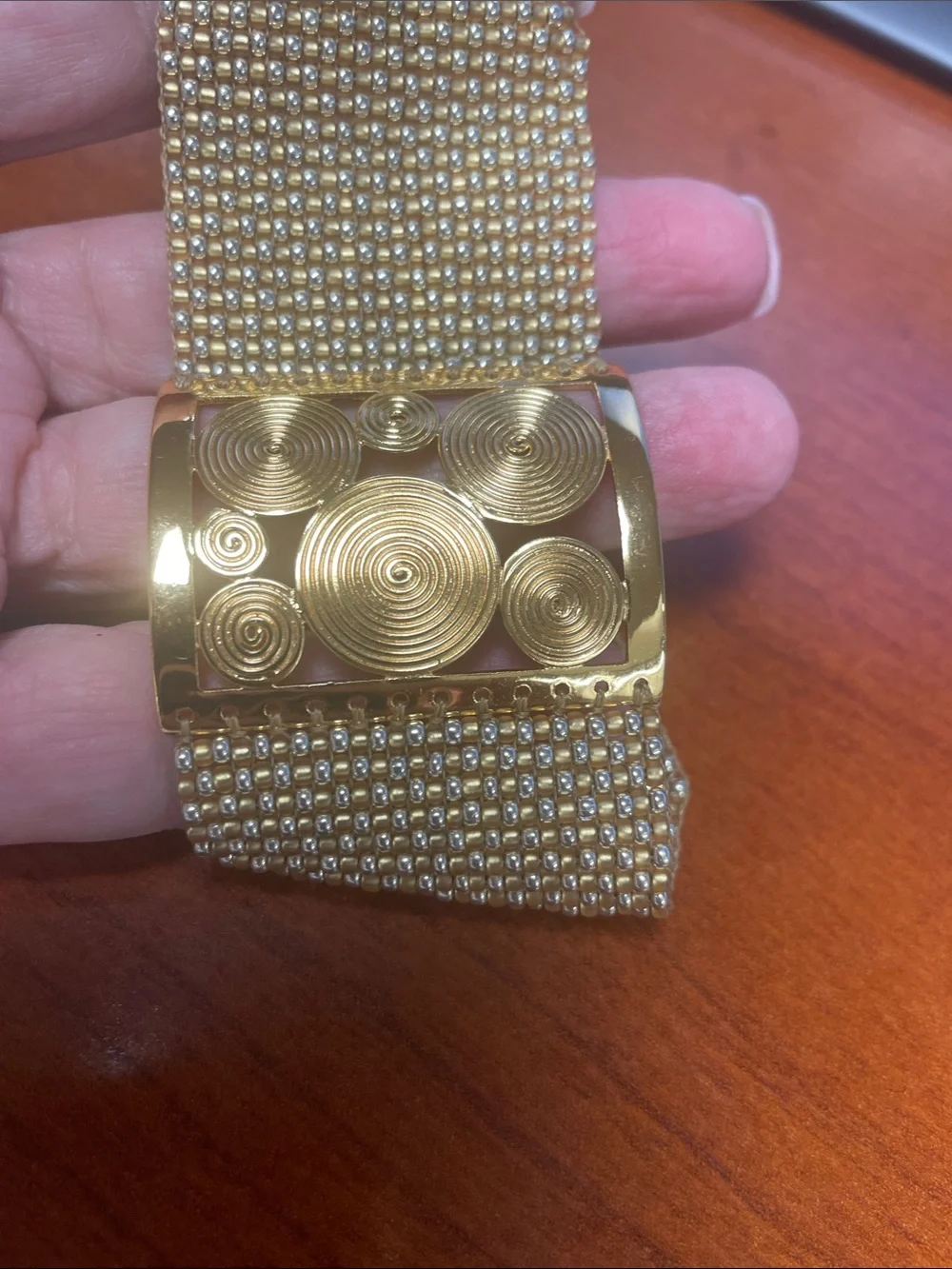 Gold Statement Cuff Bracelet - Women Accessories